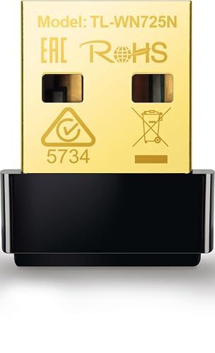 TP-Link TL-WN725N Adaptador USB Nano Inalámbrico N de 150Mbps, diseño Miniatura Plug it and Forget, Compatible con Windows XP/Vista/7/8