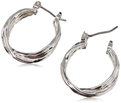 Nine West - arete de aro pequeños para mujer, accesorios de joyería de moda atemporales para estilo diario, aretes de aro ligeros para uso casual, trabajo y atuendos elegantes