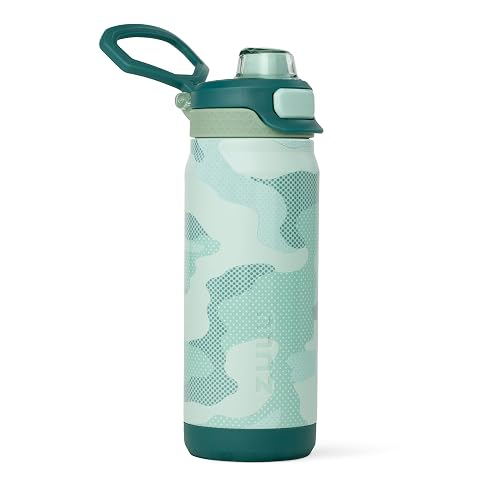 ZULU Powerfill Pro - Botella de agua de acero inoxidable para niños de 18 onzas con tapa de llenado rápido, triple pared aislada al aspiradora, tapa de bloqueo a prueba de fugas, reutilizable, sin BPA