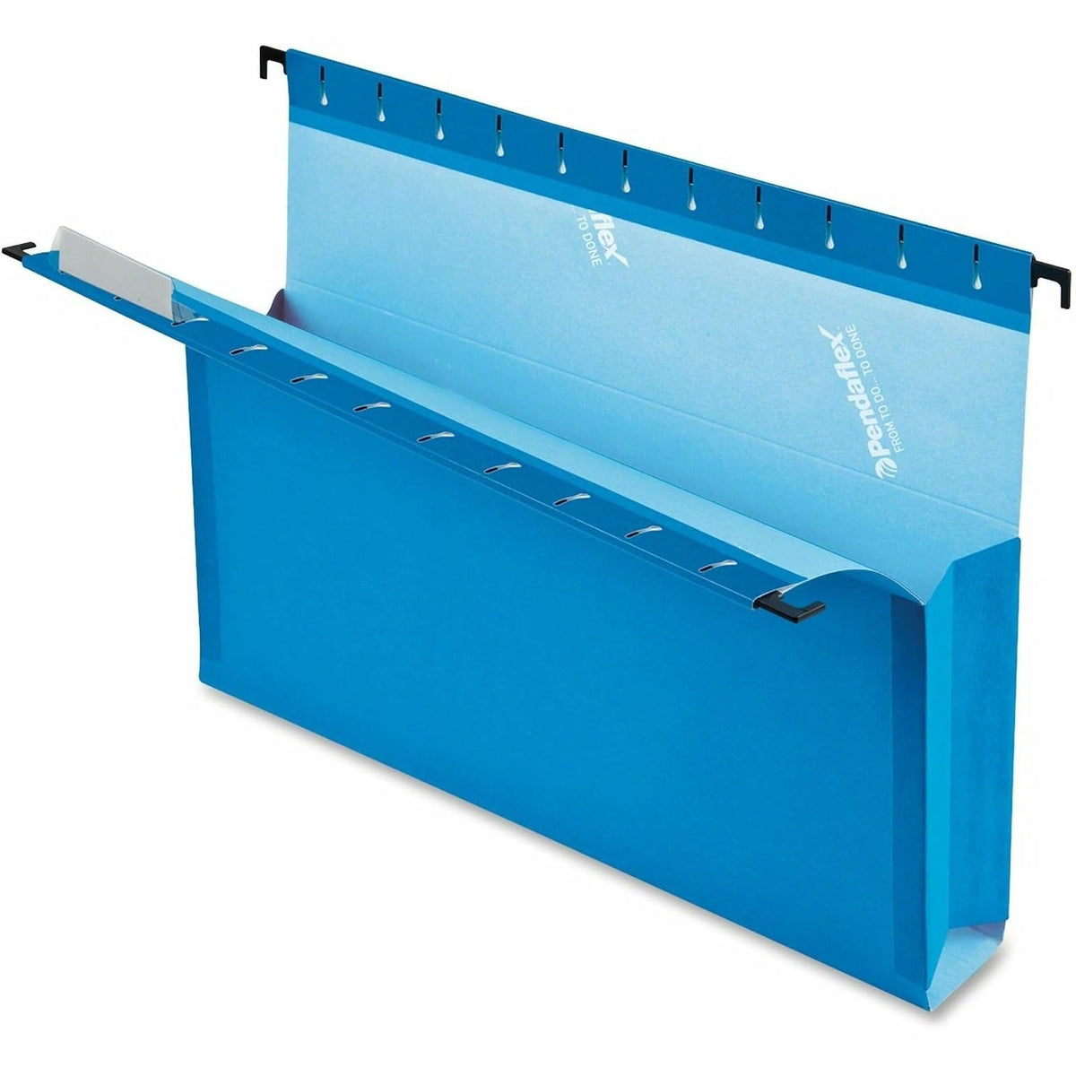Oxford Pendaflex 59202 SureHook - Archivos de caja para colgar reforzados, 2 pulgadas con lados, letra, azul (caja de 25)
