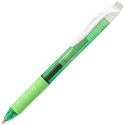 Pentel EnerGel-X Bolígrafo retráctil de tinta líquida en Gel, punta de 0.7 mm, trazo medio, punta de Metal, 3 unidades, 7 mm, Variados