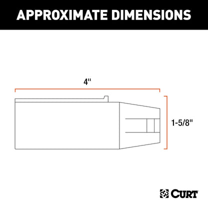 CURT Adaptador de Cableado Redondo 7 Vías a Plano 4 Vías para Remolque 57041