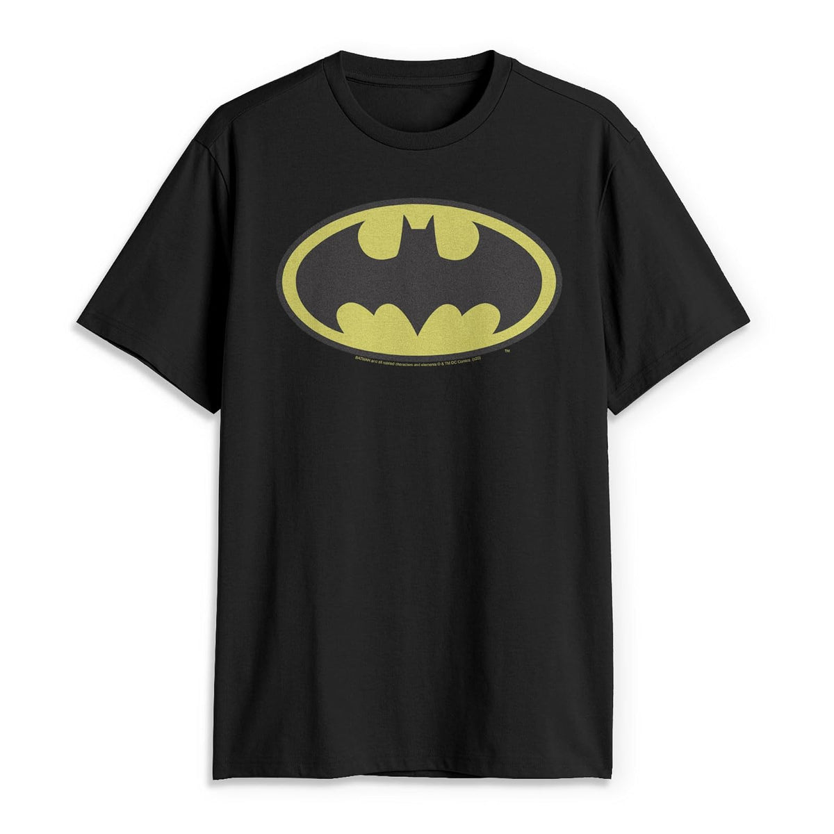DC Comics Men's Batman Basic Logo T-Shirt, Black