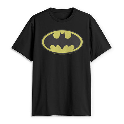 DC Comics Men's Batman Basic Logo T-Shirt, Black