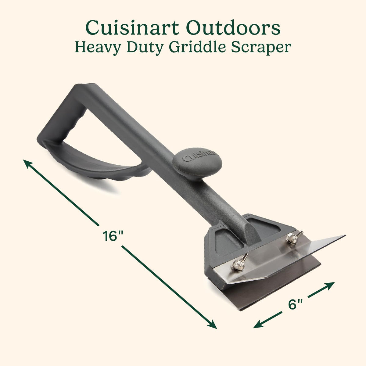 Cuisinart CGS-507 - Juego de Plancha, espátula para Parrilla, Rascador de Parrilla.