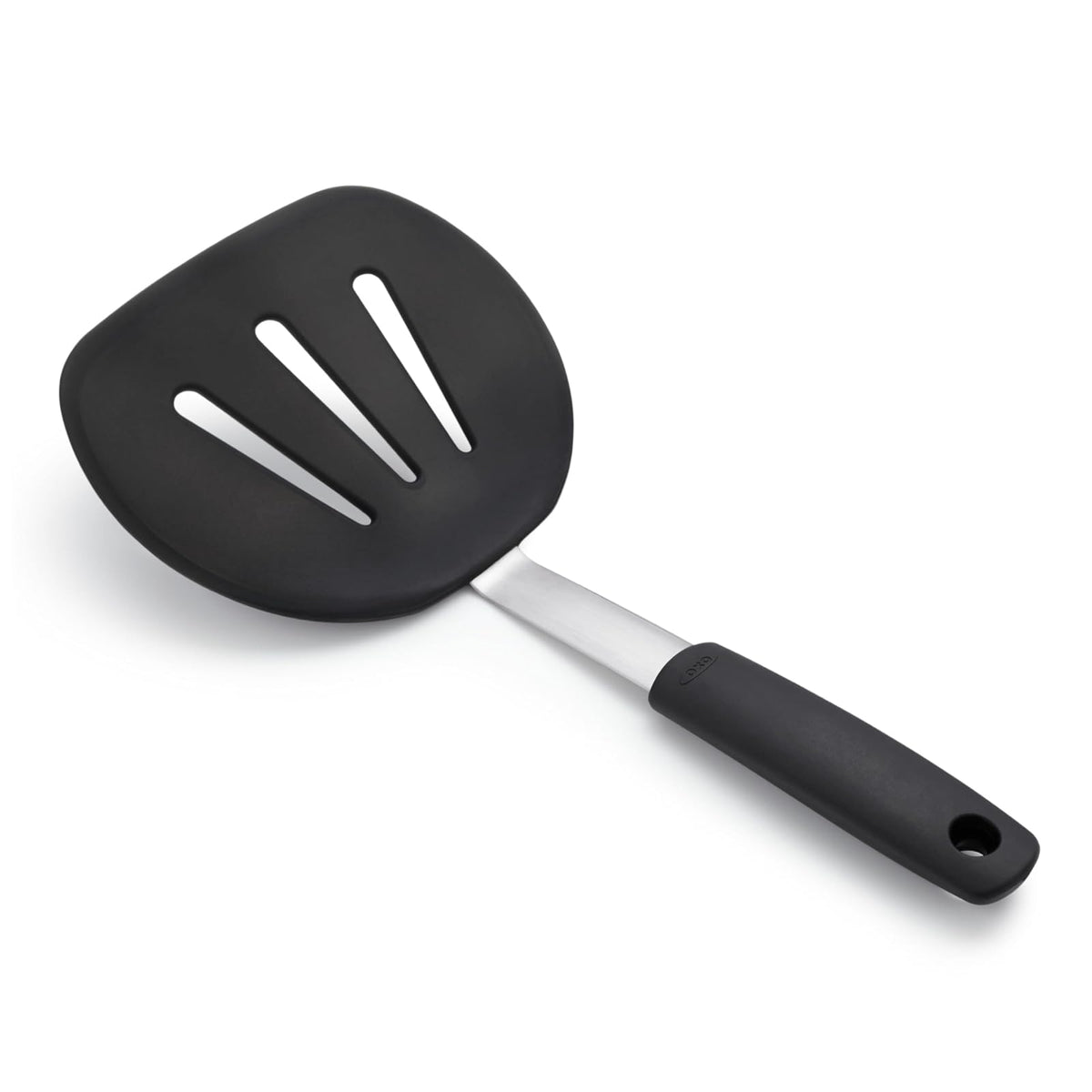 Oxo 1071533 Good Grips Silicone Flexible Pancake Turner/Spatula, Black,, Negro