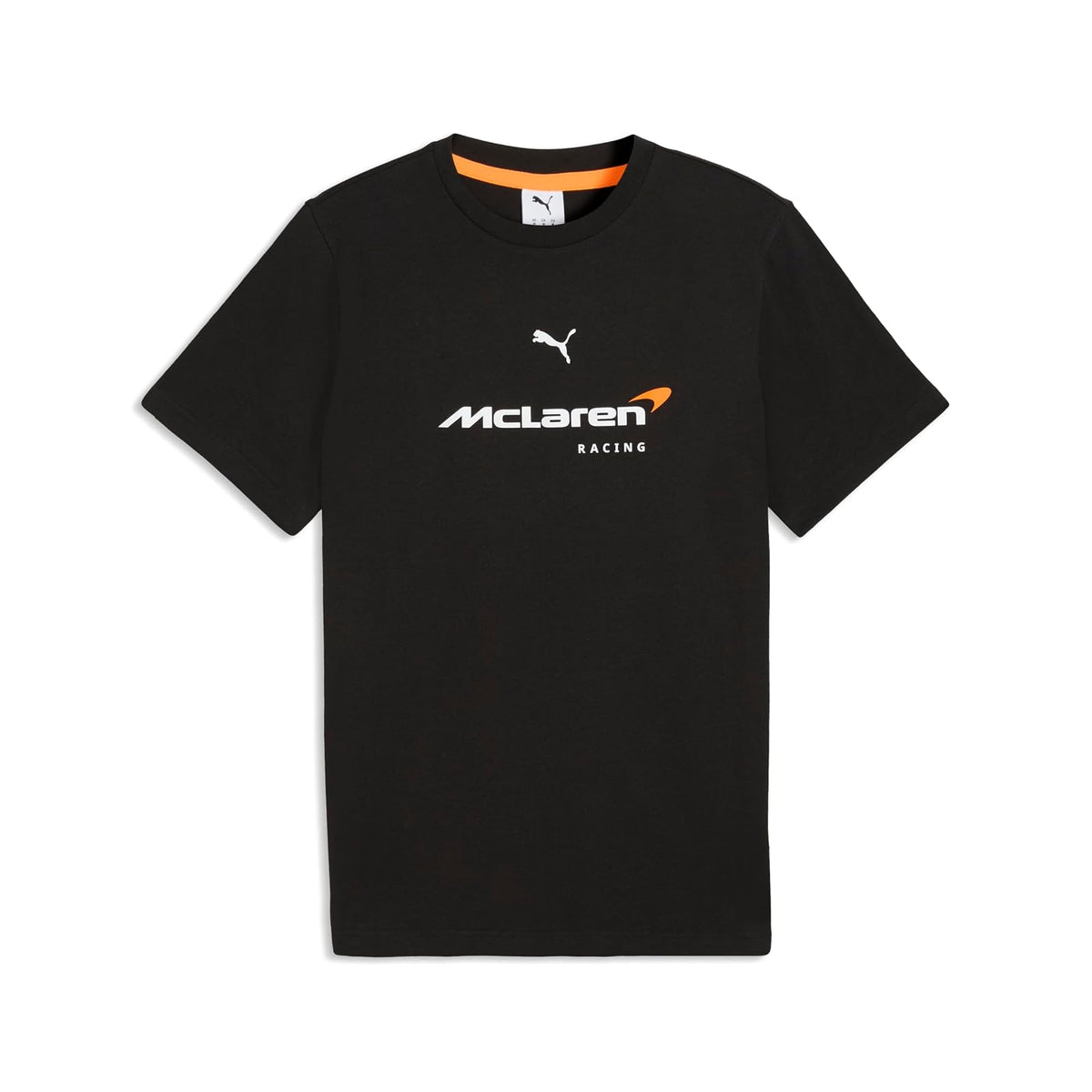 Puma McLaren Big Logo tee Playera Motorsport | Mangas cortas con cuello redondo, con un gran logotipo de Racing en el pecho, diseñado para entusiastas - ECH - PUMA Black