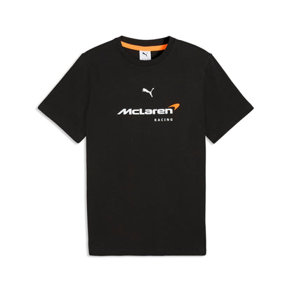 Puma McLaren Big Logo tee Playera Motorsport | Mangas cortas con cuello redondo, con un gran logotipo de Racing en el pecho, diseñado para entusiastas - ECH - PUMA Black