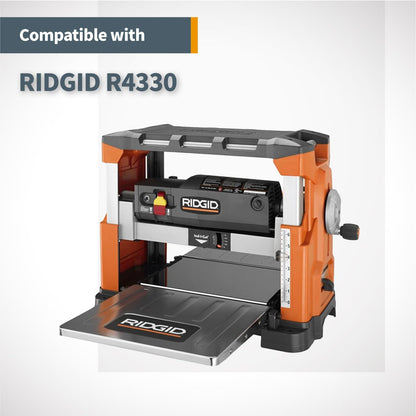 POWERTEC 12828 - Cuchillas cepilladoras de 13 pulgadas para RIDGID R4330, TP1300LS, repuesto para cuchillos cepilladores AC20502, juego de 3
