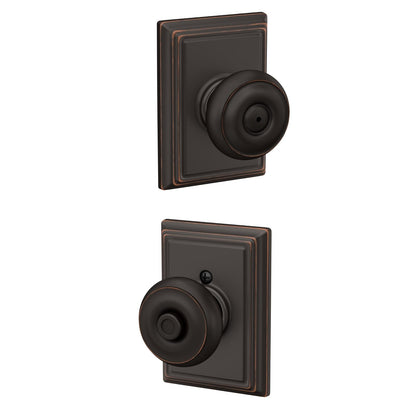 Schlage Perilla para Puerta Interior Varios Acabados - Aged Bronze - Georgiano - Addison