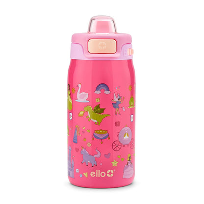 Ello Kids Pop & Fill Botella de Agua para Niños, 12 Oz - 0.4 Litros - Palacio Real