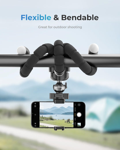 UBeesize Trípode S Premium Flexible Teléfono Trípode con Mando Inalámbrico, Mini Trípode Soporte para Cámaras/GoPros/Dispositivos Móviles
