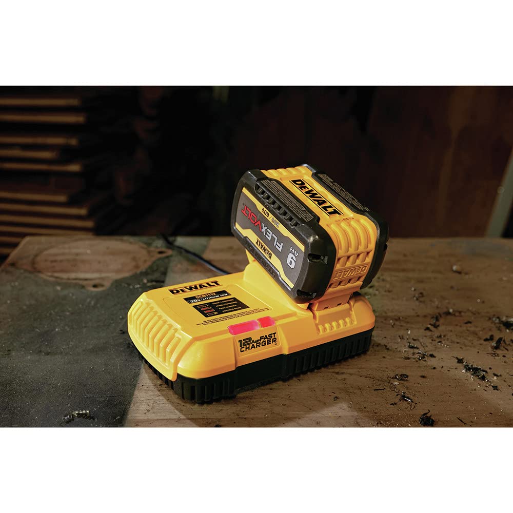 DEWALT Cargador de batería, 20 V + cargador rápido Flexvolt (DCB1112)