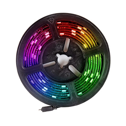 Tecnolite Tira LED RGB Bluetooth 2 Metros 4W - Luz de Colores + Blanca, Configuración mediante App móvil, Interiores, 1 Pieza