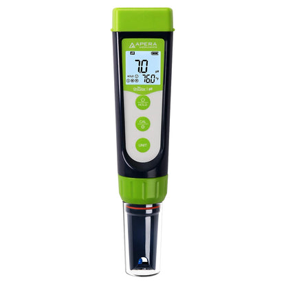 Apera Instruments AI101G GroStar Series GS1 Kit de probador de pluma de pH con sonda de pH reemplazable de doble unión para pruebas de calidad de agua hidropónica, Gen II