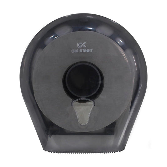 Gel Kleen Despachador de Papel Higiénico Junior Humo para Pared - Dispensador Institucional de Plástico ABS Uso Rudo para Rollo de hasta 300m, Ideal para Baño de Oficina, Negocio y Hogar