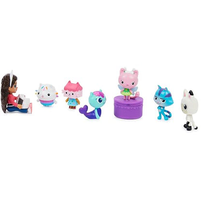 Gabby’s Dollhouse, Set de Regalo con 7 Figuras de Juguete y Accesorio Sorpresa, Juguetes para niños y niñas a Partir de 3 años