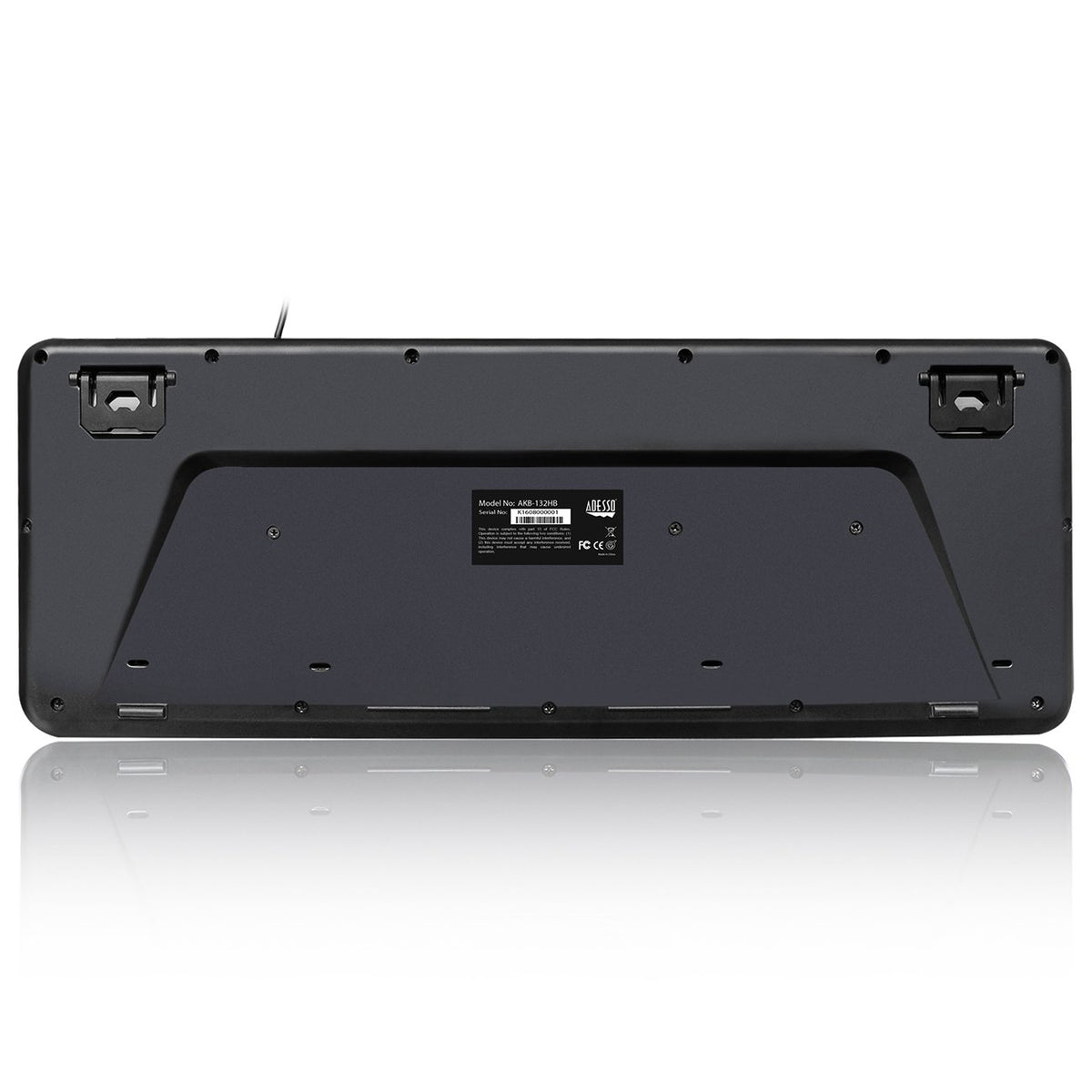 Adesso AKB-132HB- Multimedia Desktop Keyboard with 3-Port USB Hub