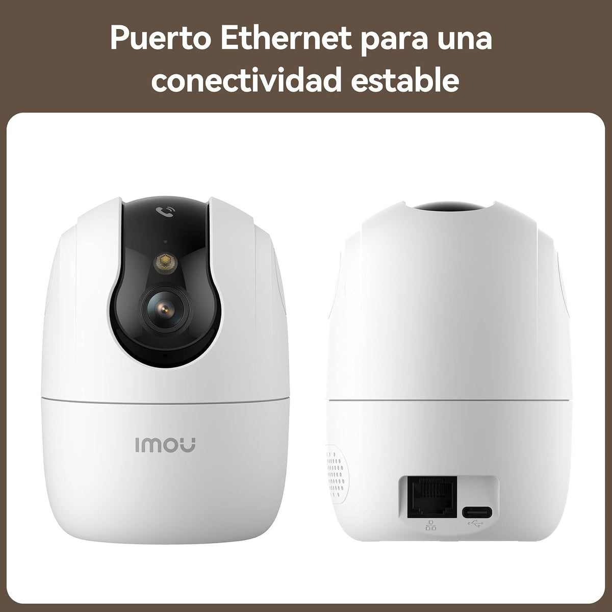 Imou Ranger Pro Cámara de Seguridad WiFi 6 Interior 5MP con Visión Nocturna Full Color, Detección de Personas y Mascotas, Seguimiento Inteligente y Audio Bidireccional