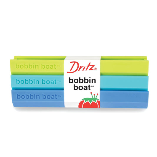 Dritz Boat - Paquete de 3 carretes, multicolor | Mantiene las bocinas de costura seguras y sin enredos con almacenamiento compacto