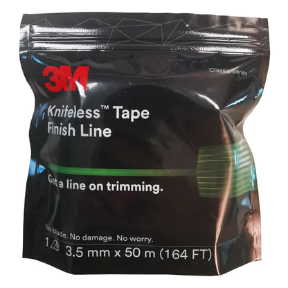 3M 28801 Finish Line Cinta sin cuchillos, verde, PK20