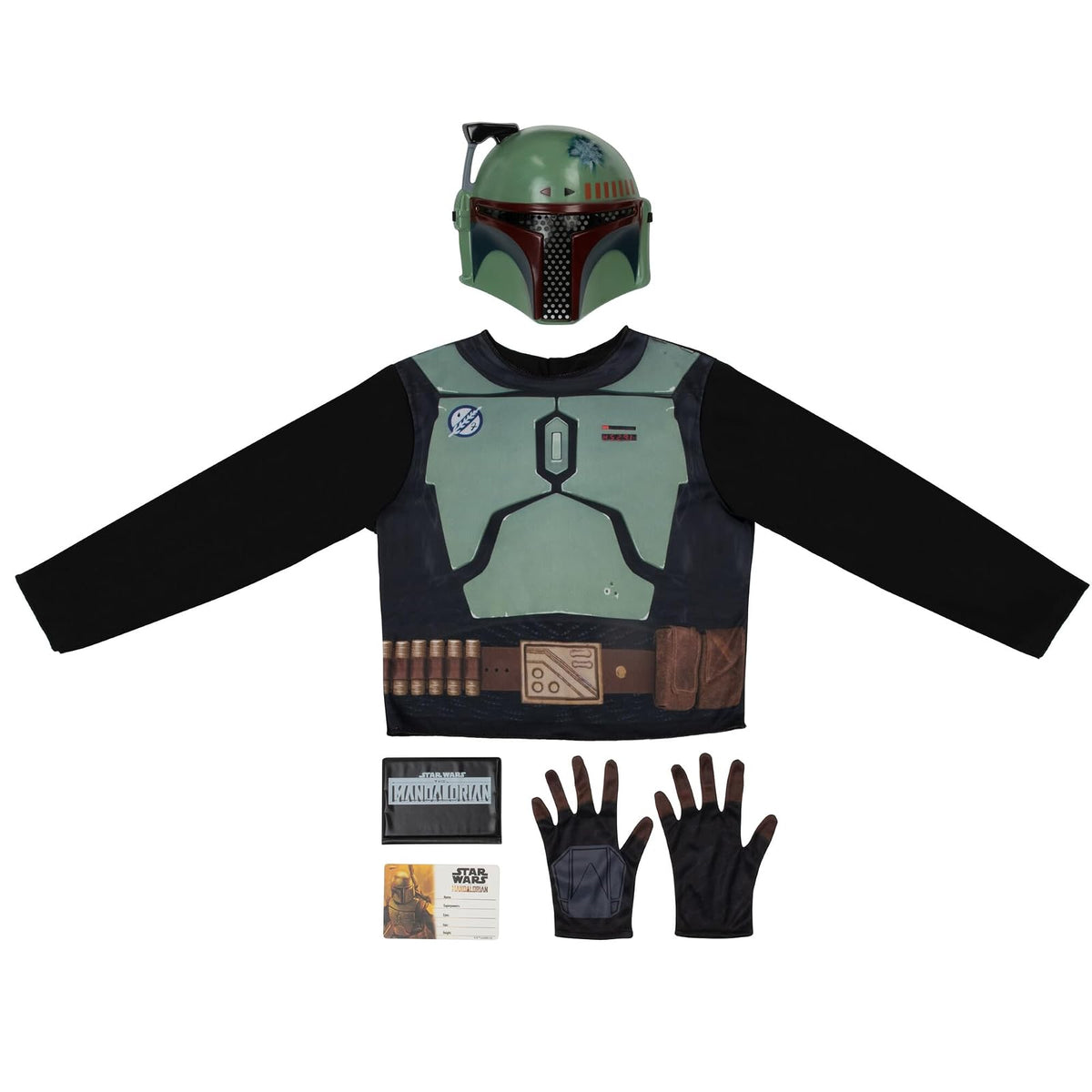 Star Wars The Mandalorian - Caja Oficial de Vestir para jóvenes, Blusas, Guantes y máscaras del mandaloriano, Boba Fett y Stormtrooper Multi