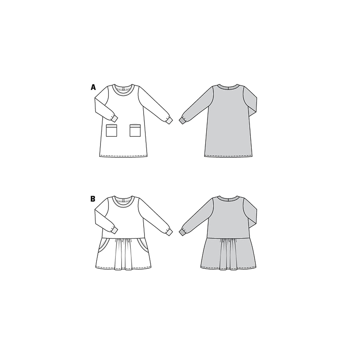 Burda Style Patrón de costura para vestidos, multicolor