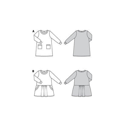 Burda Style Patrón de costura para vestidos, multicolor