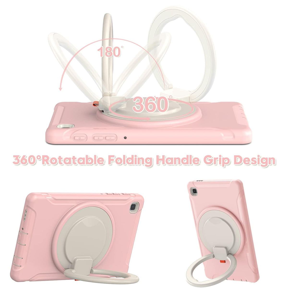 ORIbox Defender - Funda para Samsung Galaxy Tab A7 Lite [8.7 Pulgadas] 2021, protección contra caídas de Cuerpo Completo, Parachoques 3 en 1 a Prueba de Golpes con Soporte de Anillo de 360°