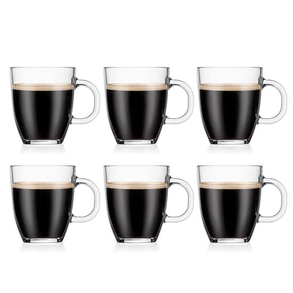 Bodum Bistro Single Wall Coffee Mug, 12 oz, Clear
