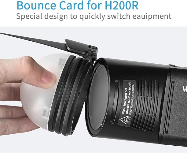 GODOX AK-R1 Kit de Accesorios para GODOX V100 / V1 Pro / V1 / AD100Pro y Cabezal de Flash Redondo H200R para Godox AD200Pro II / AD200Pro / AD200