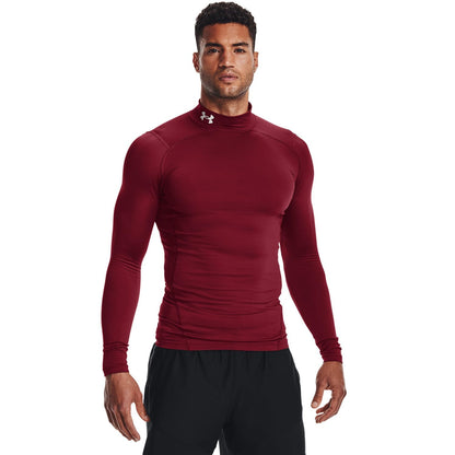 Under Armour ColdGear Camiseta de Compresión, Hombre - Rojo (Cardinal - White - 625) - CH