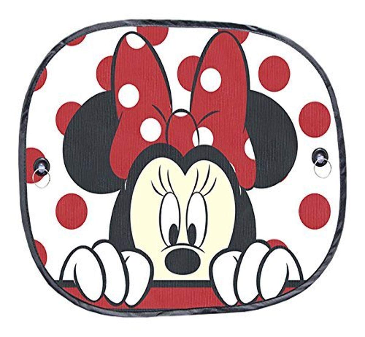 Plasticolor Disney Mickey & Minnie Peek-A-Boo Parasol para Ventana Lateral, Rojo, 003815R01, Paquete de 2