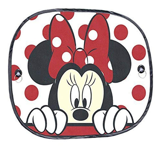Plasticolor Disney Mickey & Minnie Peek-A-Boo Parasol para Ventana Lateral, Rojo, 003815R01, Paquete de 2