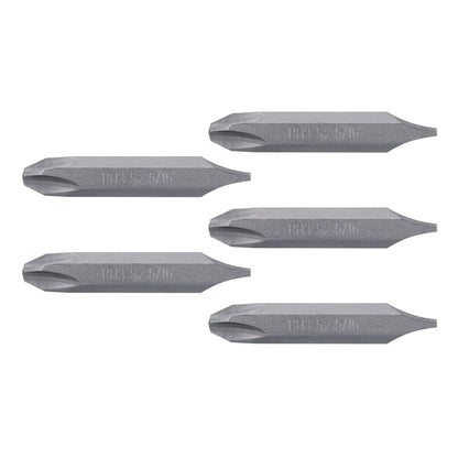 Truper Expert PUDE-4203, Estuche con 5 puntas dobles PH3 y 5/16" largo 2" resistentes al desgaste