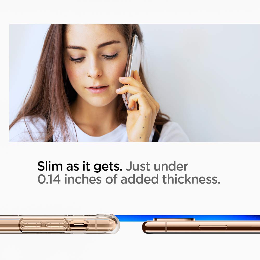 Spigen Estuche Ultra híbrido diseñado para iPhone XS (2018) / Estuche diseñado para iPhone X (2017) Claro como el Cristal
