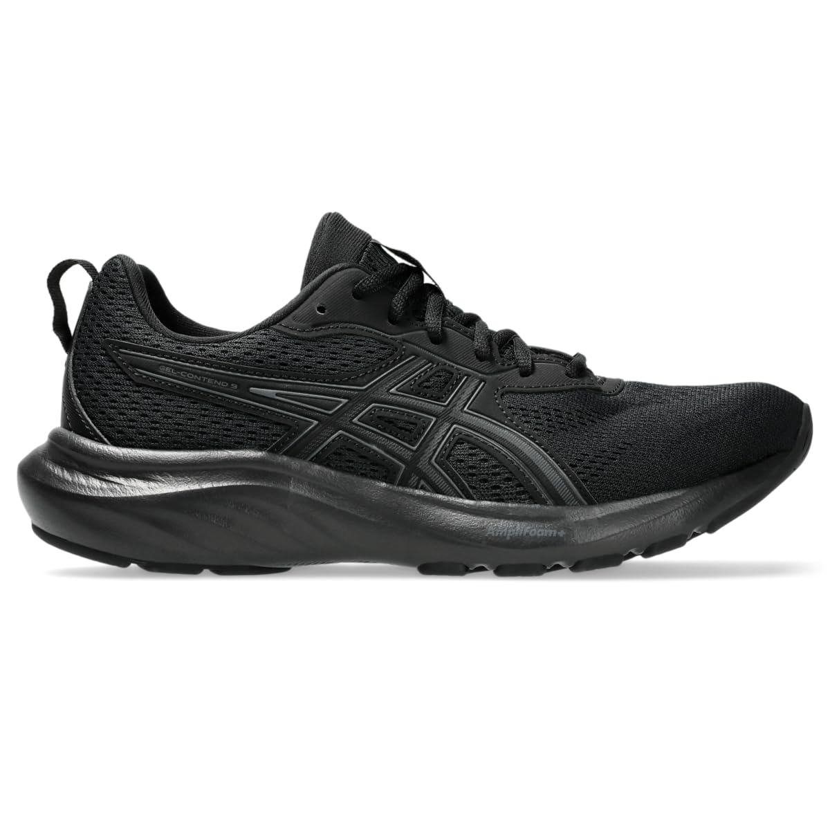 Asics Tenis Gel-Contend 9 Women, Black/Graphite Grey, 24.5 cm | Zapatos para correr de carretera