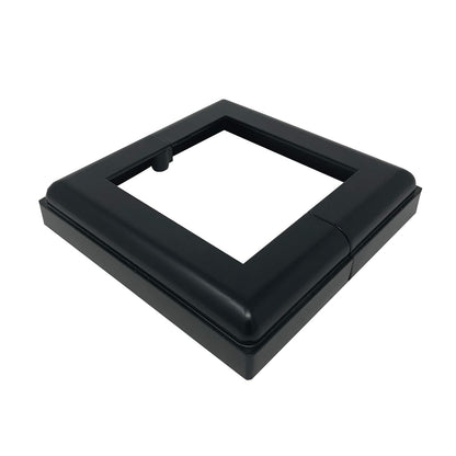 Nuvo Iron ADPBS6 - Base de falda de aluminio para postes de 6 x 6 pulgadas, 1 unidad (paquete de 1), color negro