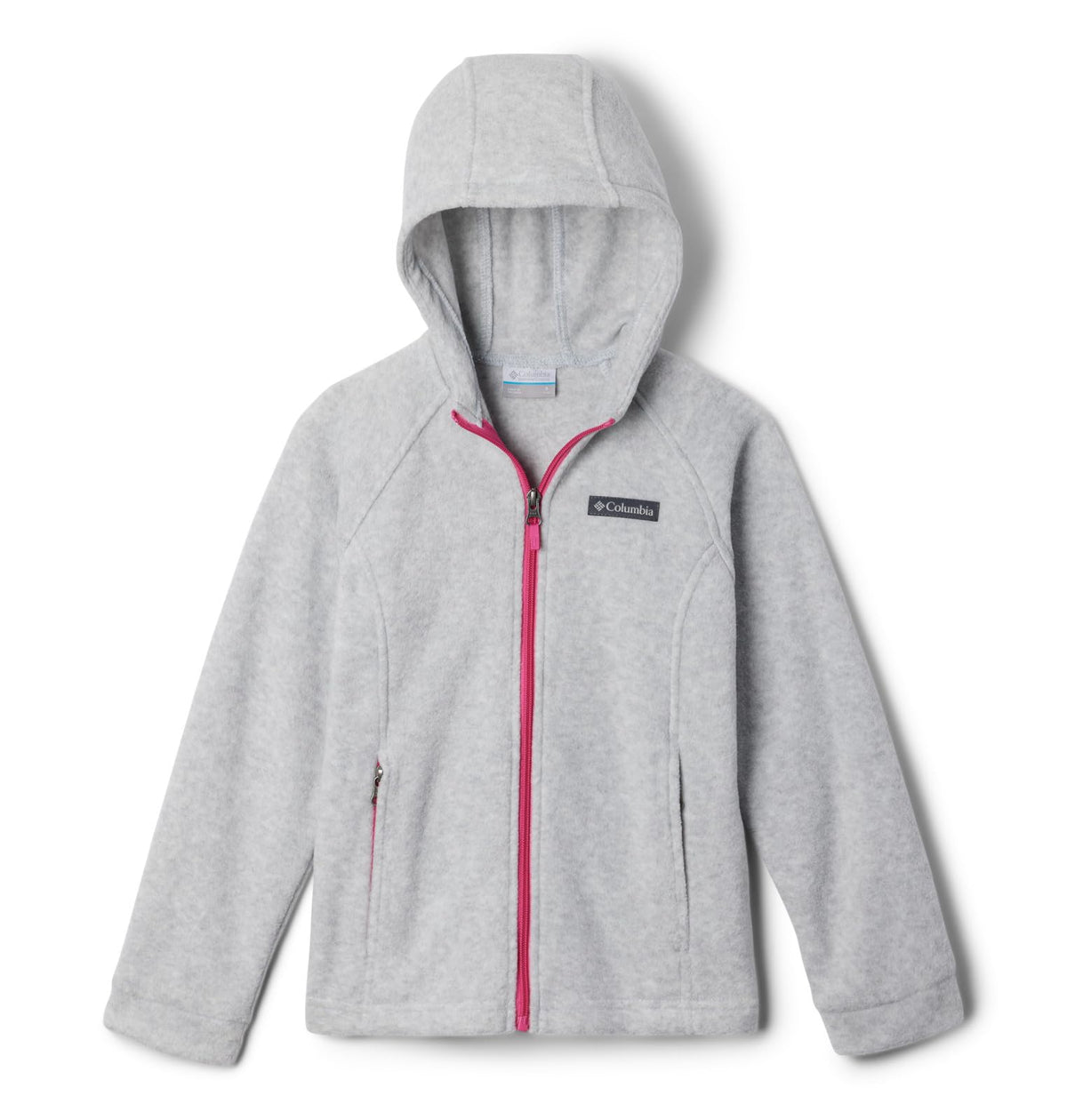 Columbia Benton II chamarra polar con capucha para niña - Niñas grandes - XL - Jaspeado gris cirrus