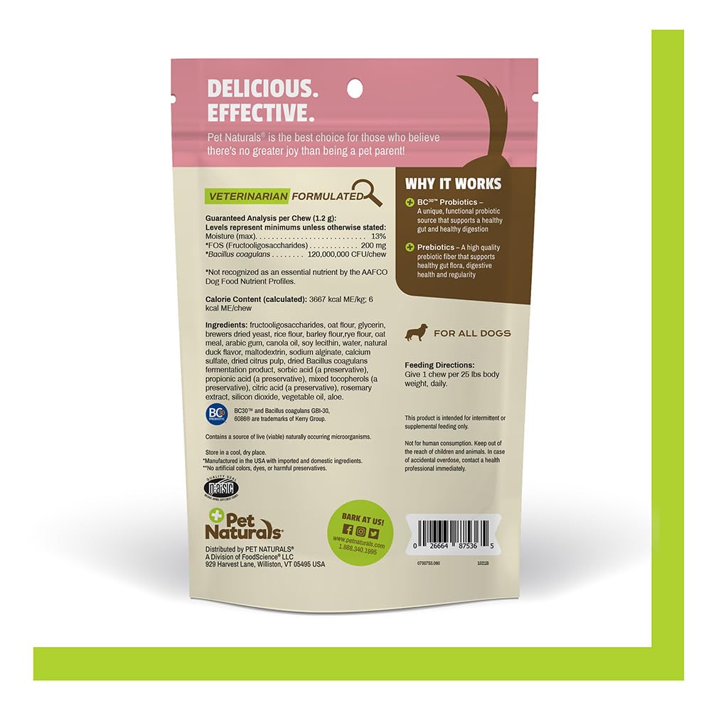 Pet Naturals Suplementos Naturales Daily Probiotics para Perros