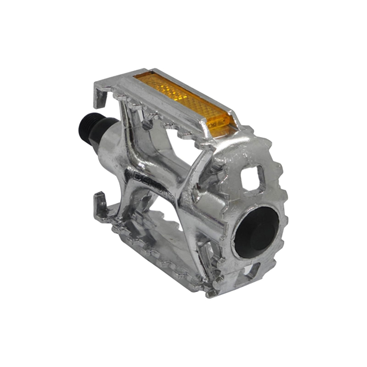 Benotto Pedal NWL-979 9/16 con Reflejantes Aluminio Plata