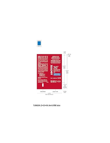 Loctite Threadlocker 243, Fijador de Roscas Azul de Alta Eficacia