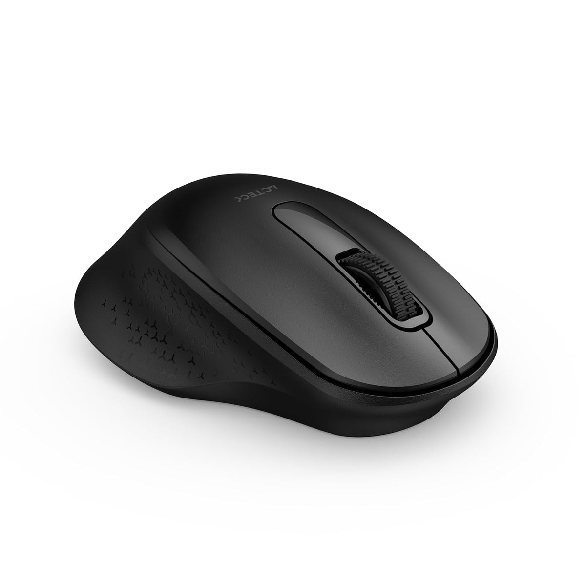 Acteck Mouse Inalambrico 2.4 GHz Optimize Ergo MI470 / Diseño Ergonomico de 1600 dpi s 2 Botones + 1xBat AA Incluida Negro Advanced Series