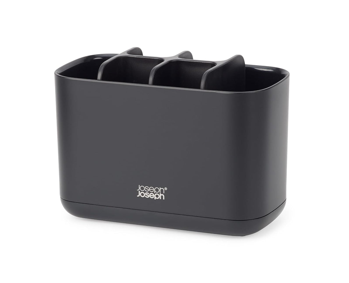 Joseph Joseph Easy-Store - Soporte para Cepillo para Polvo de Dientes, Almacenamiento de baño, Grande, Negro Mate