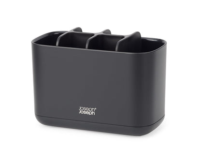 Joseph Joseph Easy-Store - Soporte para Cepillo para Polvo de Dientes, Almacenamiento de baño, Grande, Negro Mate