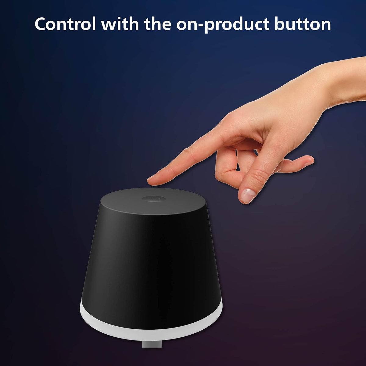 Philips Hue Lámpara Inteligente Portable de mesa luz multicolor adpta para cualquier espacio de tu hogar y compatible con Alexa