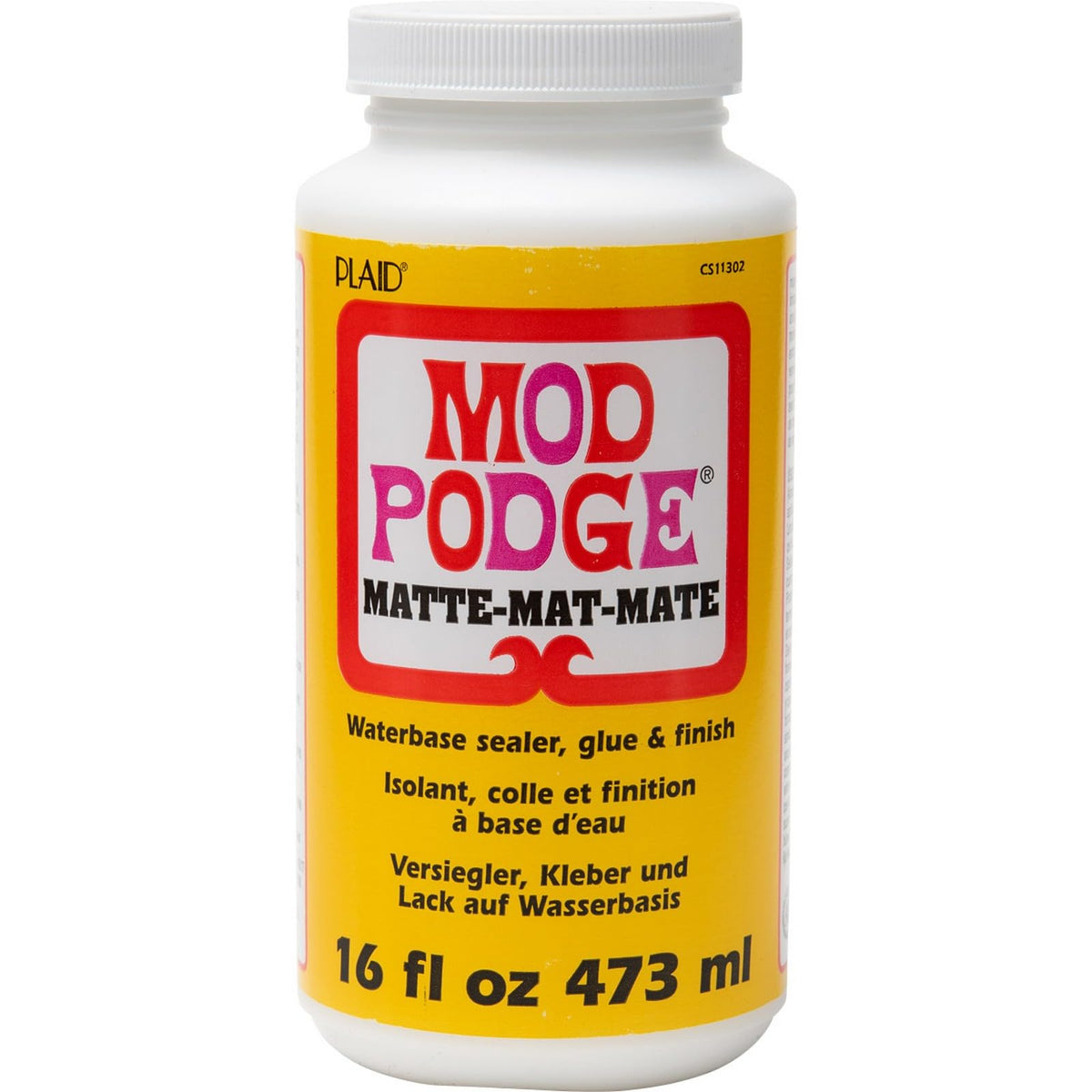 Mod Podge Sellador y Pegamento a Base de Agua Multiusos - Transparente - 16 oz - Sellador a base de agua