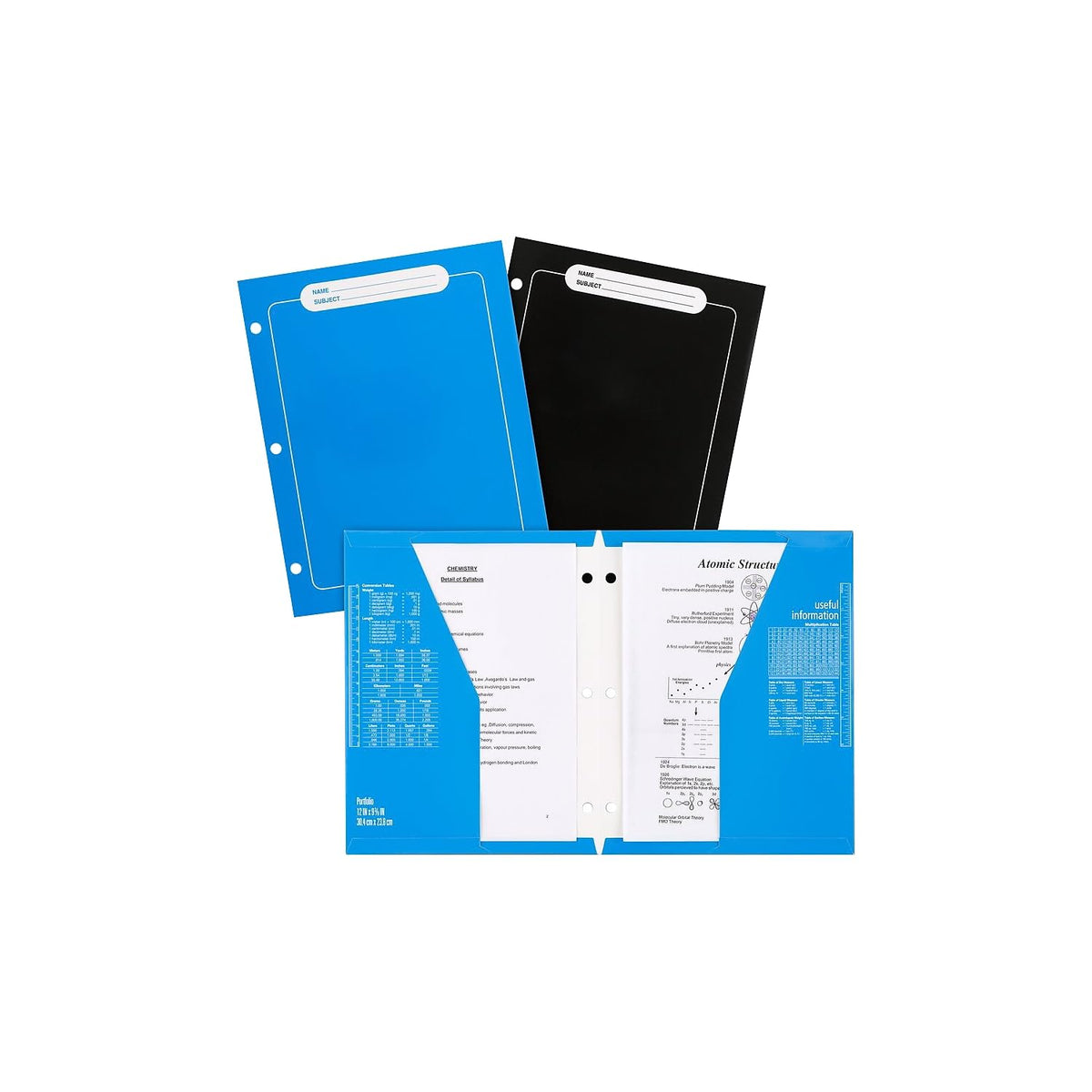 Mead Trapper Keeper - Carpeta de 1" con 2 Folders y Cierre de Velcro. Diseño Shapes. 260038CQ1-ECM