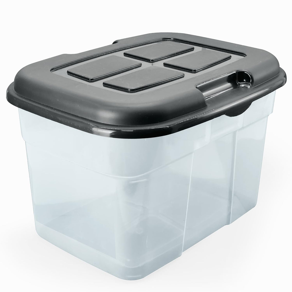 Caja de Almacenamiento 32 L Apilable de Plástico Color Grafito - GRAFITO