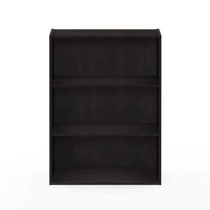 Furinno 11208EX Pasir 3-Tier Open Shelf, Espresso
